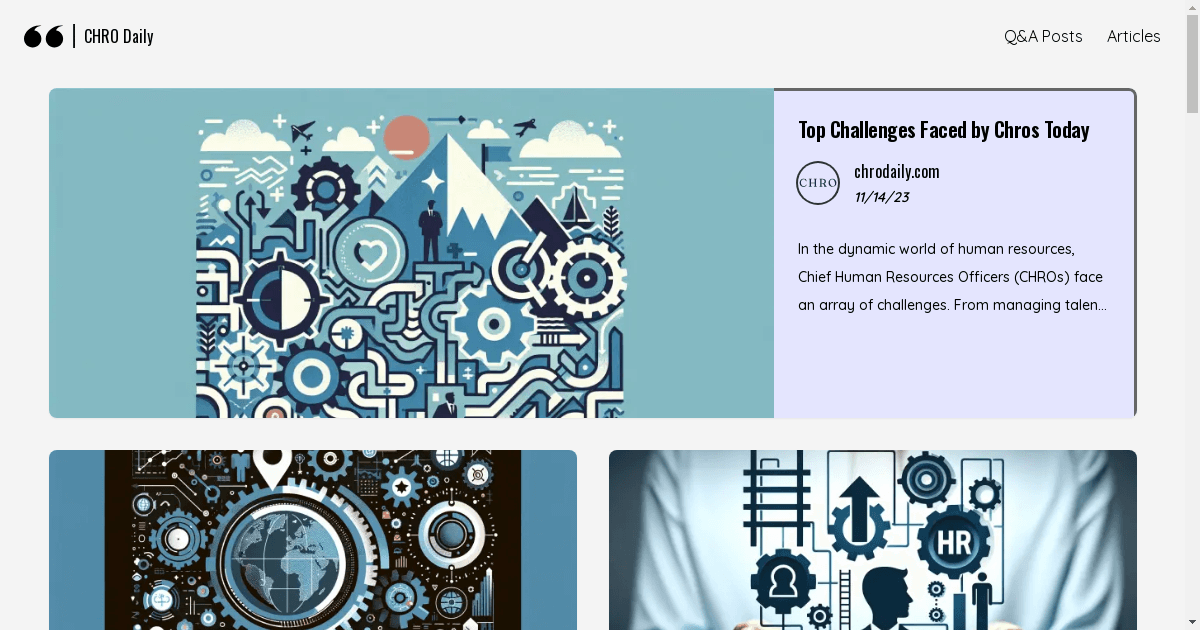 New Digital Platform CHRODaily.com Launches as Premier Resource for Chief Human Resources Officers