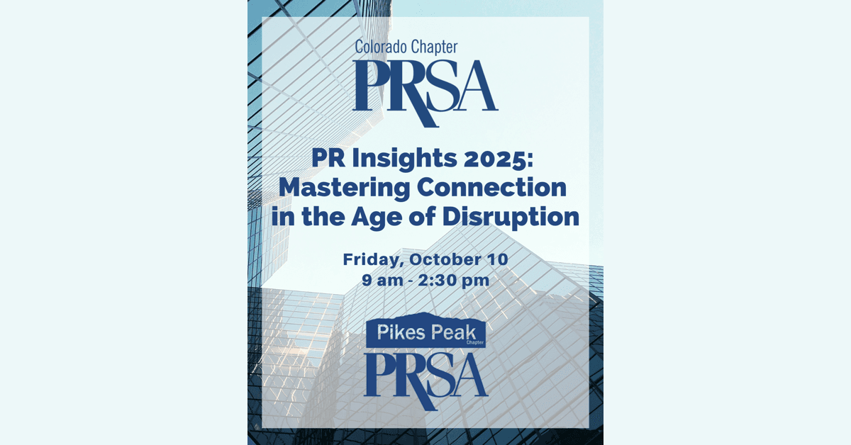 Colorado PR Professionals to Gather for PR Insights 2025 Summit Focused on Disruption and Connection