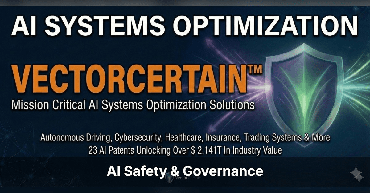 Landmark Study Validates Need for External AI Governance as VectorCertain's Architecture Addresses Critical Security Gaps