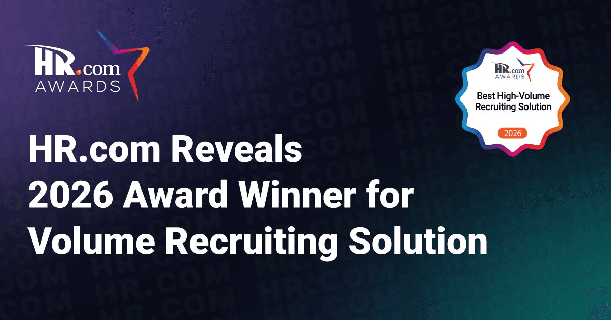 UKG Rapid Hire Wins 2026 Best High-Volume Recruiting Solution Award from HR.com