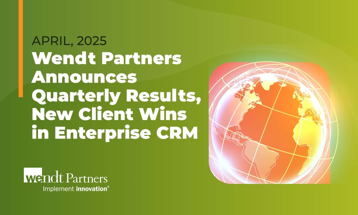 Wendt Partners Reports Strong Q1 2025 Performance with 35 New Client Contracts and Significant AI Practice Growth