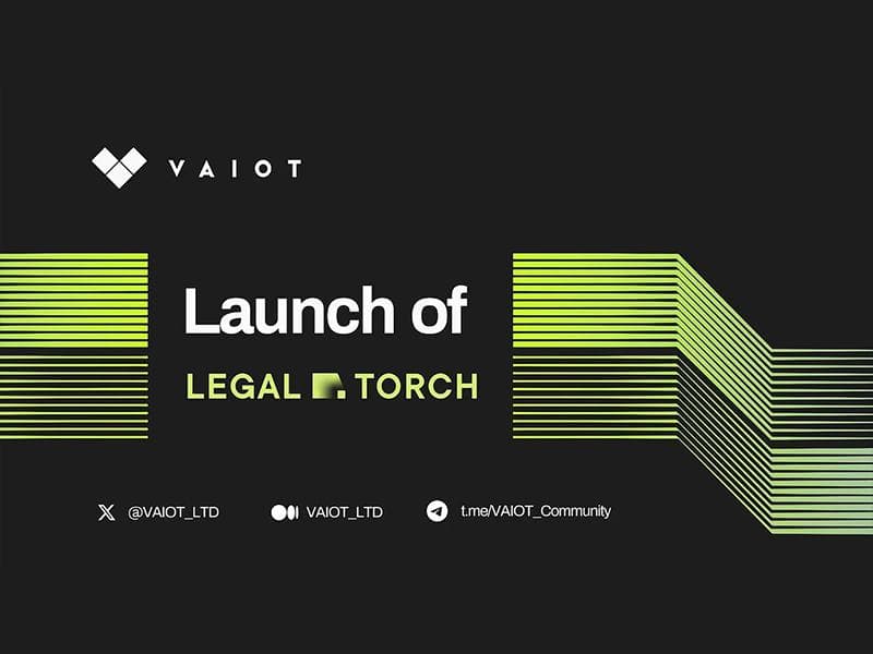 VAIOT Launches AI-Powered Legal Torch Platform to Bridge Web2 and Web3 in Legal Industry