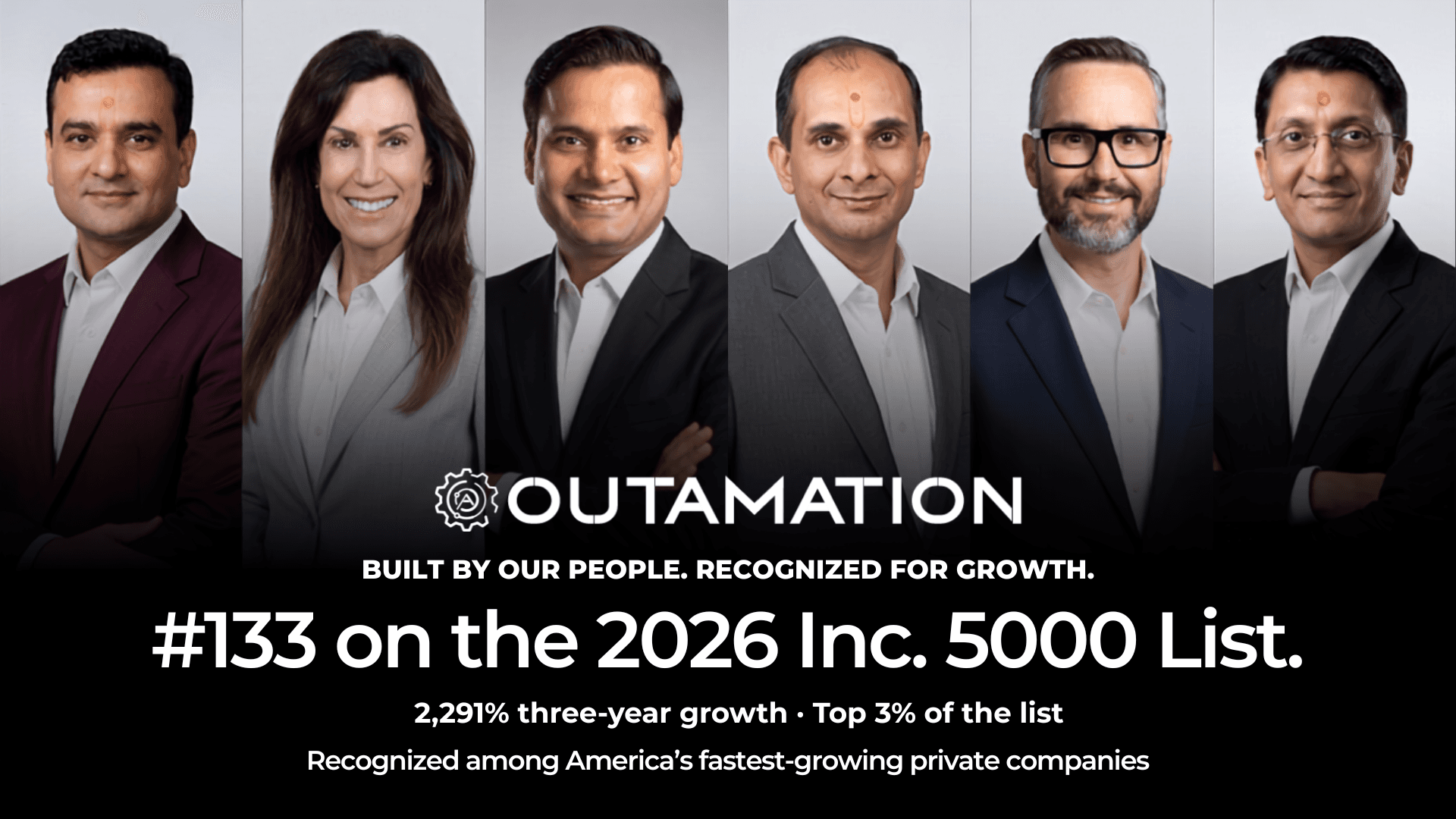 Outamation Debuts on Inc. 5000 at #133 with 2,291% Revenue Growth