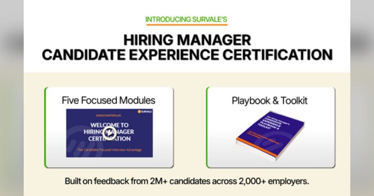 Survale Launches Hiring Manager Candidate Experience Certification to Transform Interviews into Recruiting Advantage